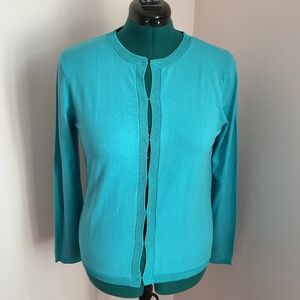 Talbots Longsleeve Trimmed Cardigan Sweater